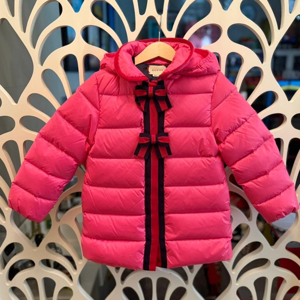 Gucci Pink and Red Puffer Jacket
